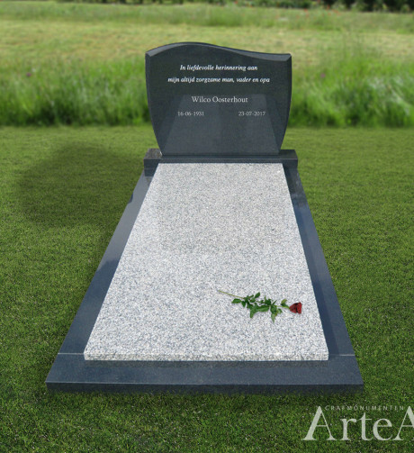 Eenvoudige gedenksteen