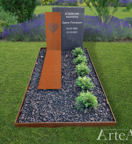 cortenstalen gedenkstenen