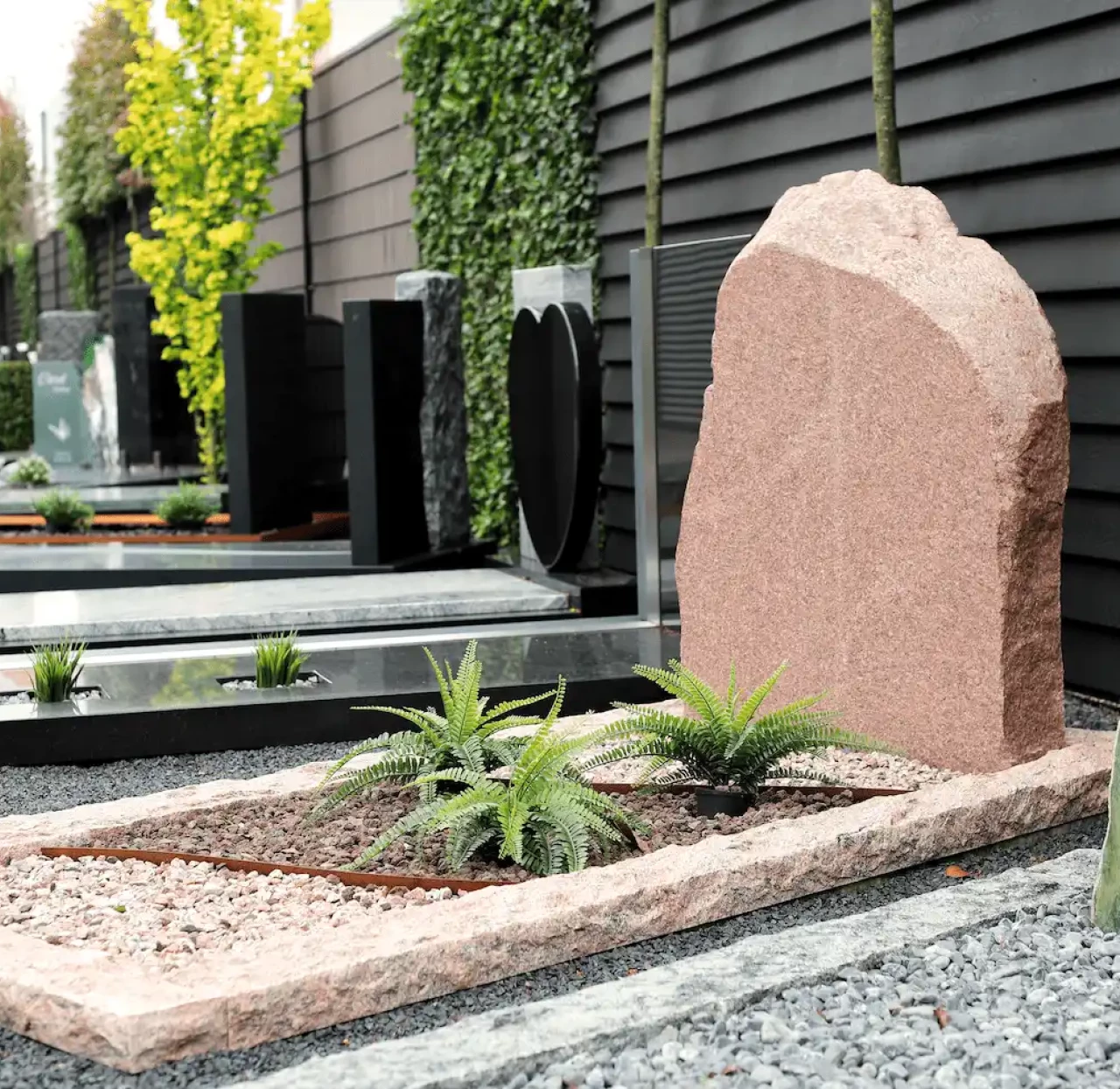 Moderne grafsteen Veenendaal Artea Grafmonumenten
