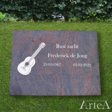 Letterplaat met afbeelding