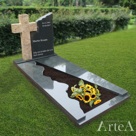 Grafsteen met kruis kopen