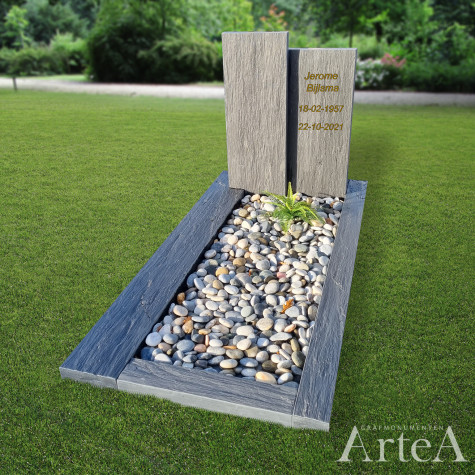 Grafsteen van leisteen kopen