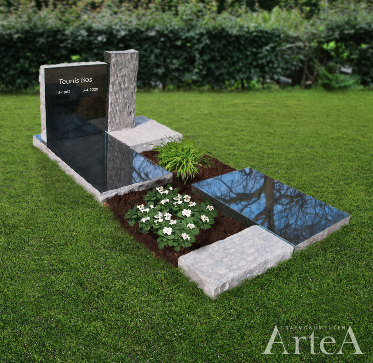 Goedkope grafsteen kopen van graniet