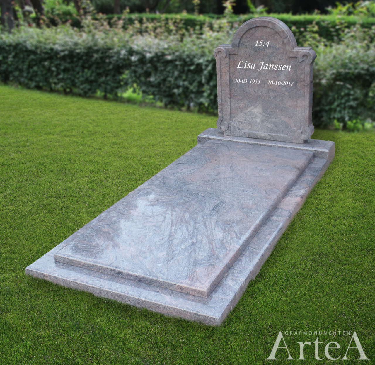 klassieke grafsteen stijlvol