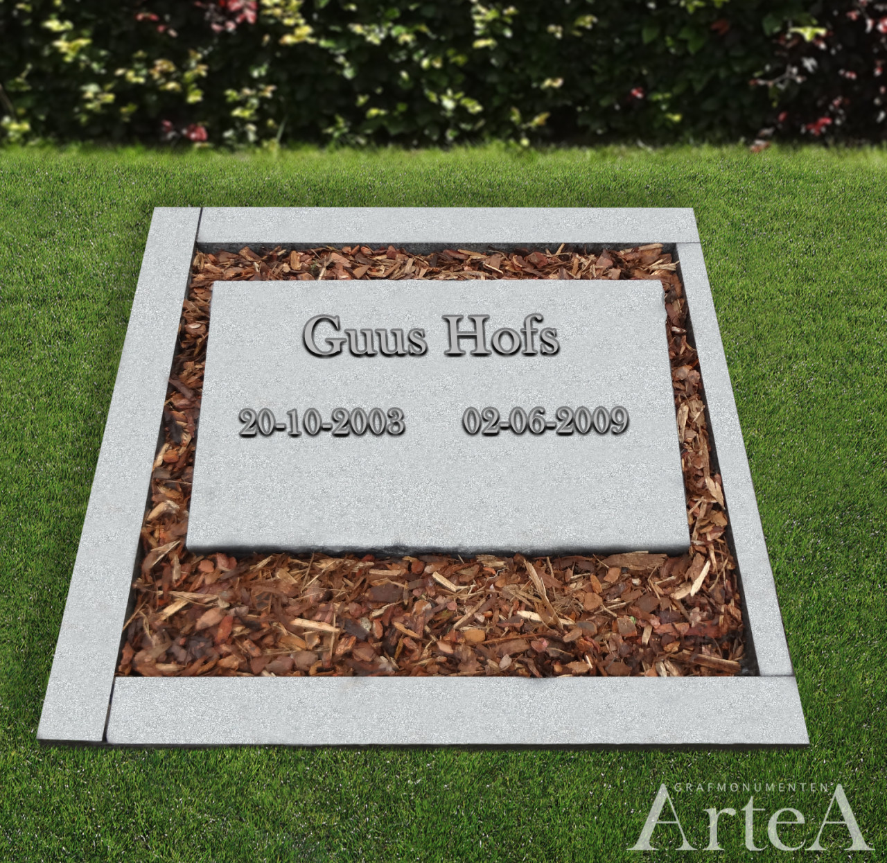 Letterplaat met zilveren letters