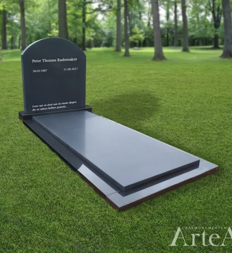 Een klassieke grafsteen in Barneveld