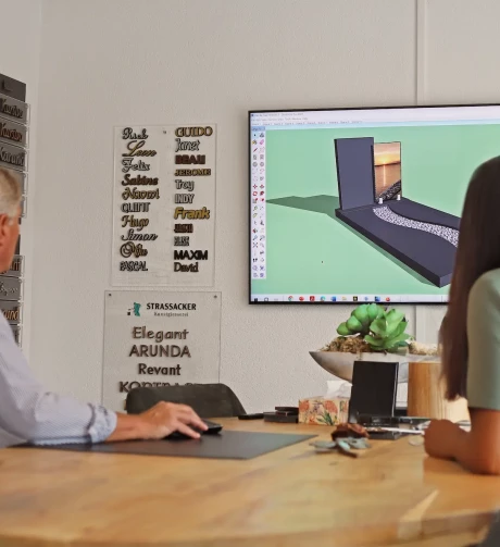 Een 3d ontwerp voor een grafsteen