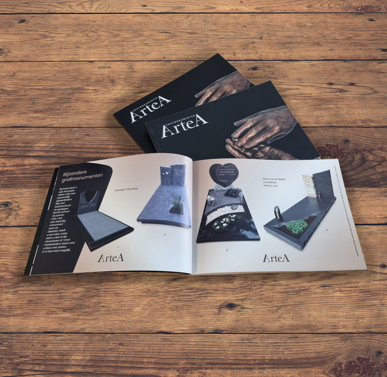 graftsenen brochure artea grafmonumenten