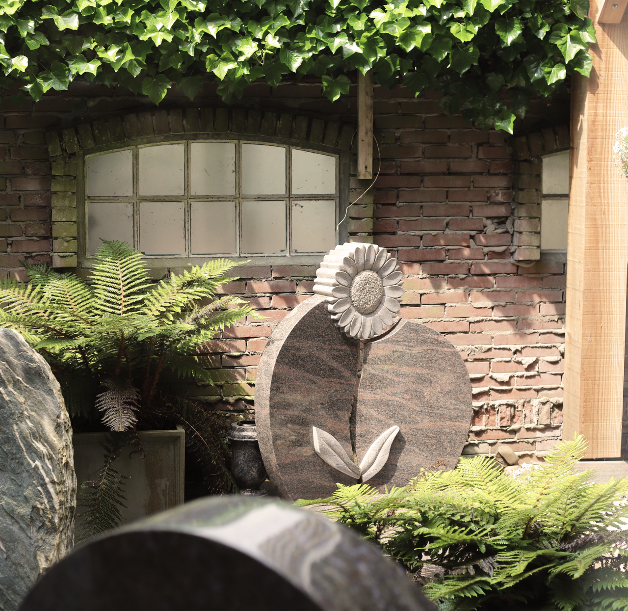 Inspiratie tuin Alkmaar grafsteen