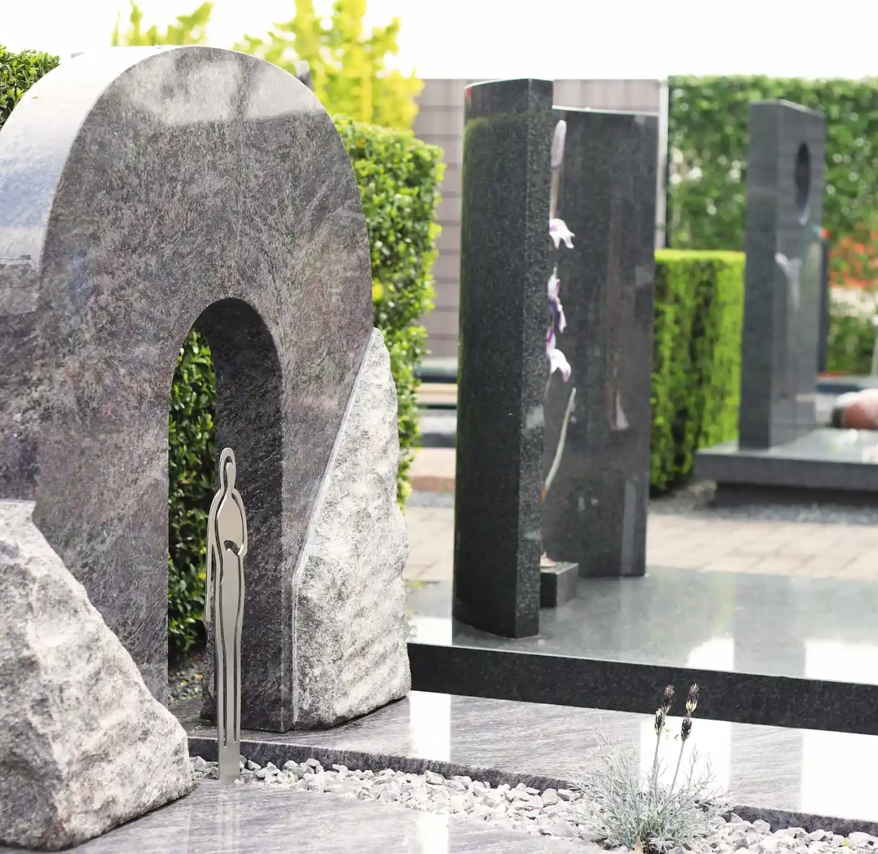 Inspiratie tuin grafstenen in Veenendaal