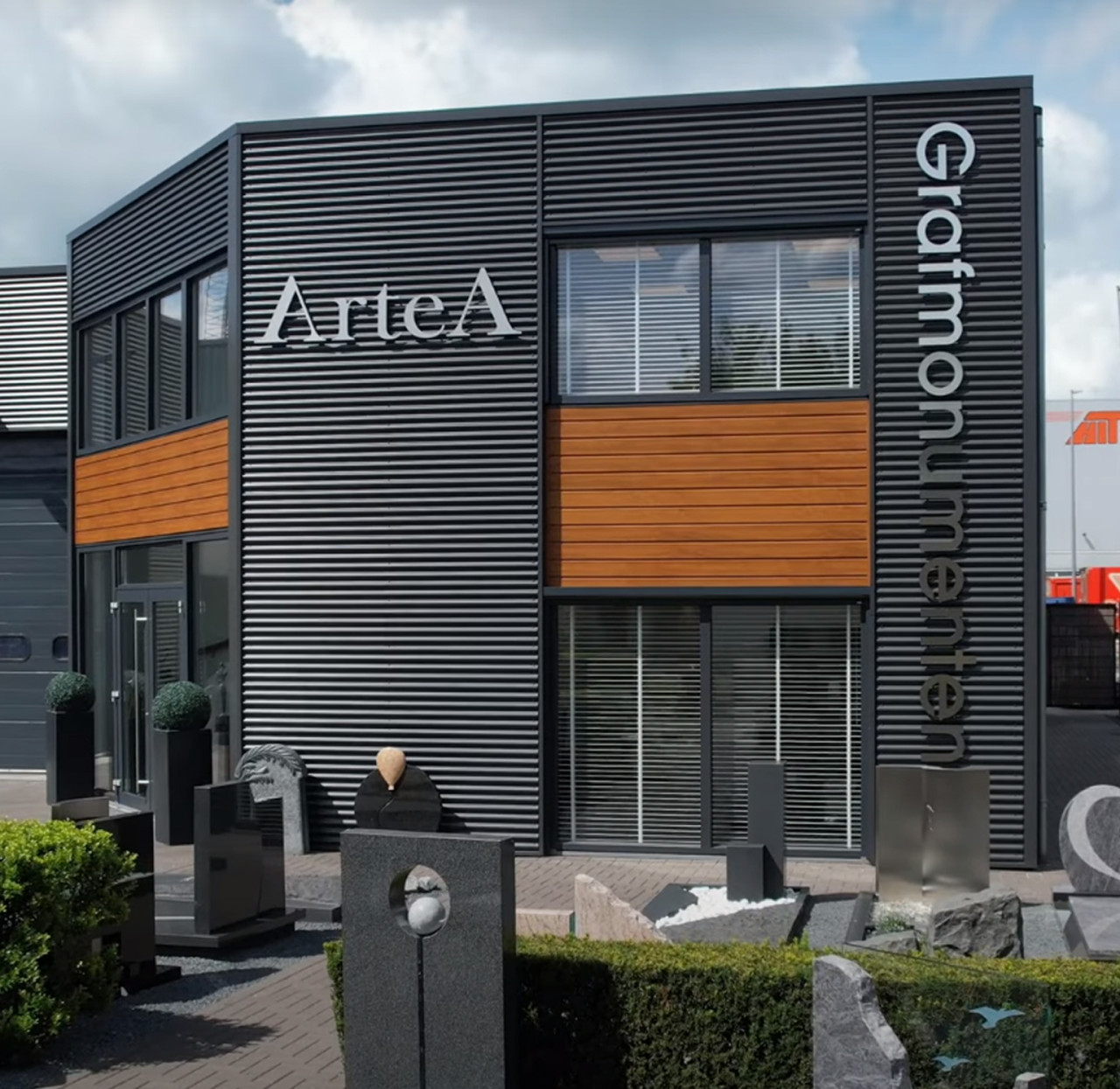 het pand van artea grafmonumenten in Veenendaal